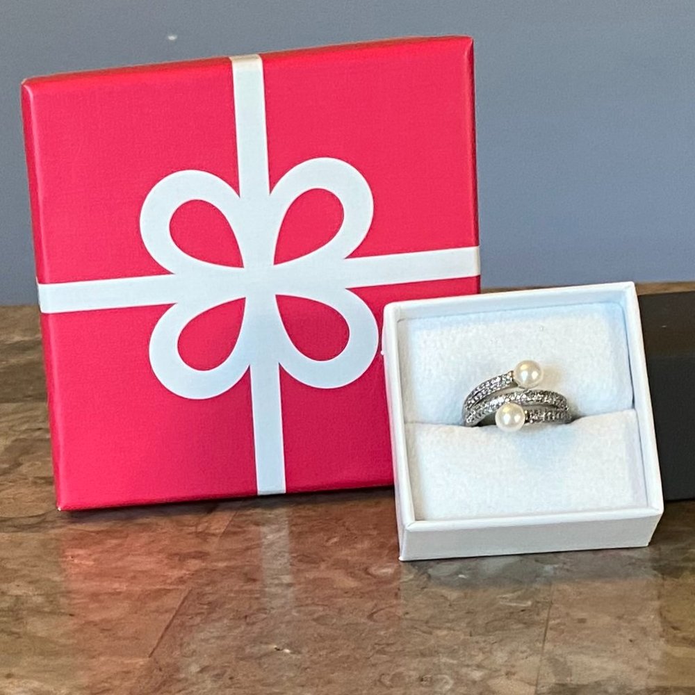 Cultured Freshwater Pearl Ring W/Box